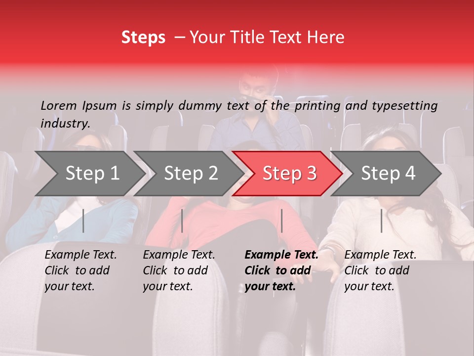 Female Young Indoors PowerPoint Template