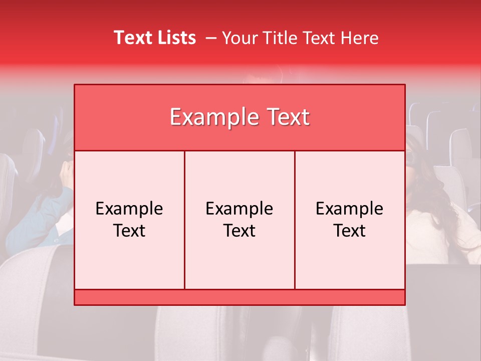 Female Young Indoors PowerPoint Template