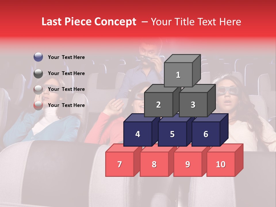 Female Young Indoors PowerPoint Template