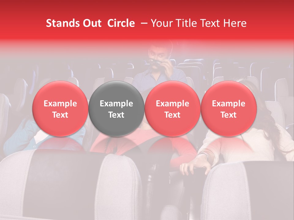 Female Young Indoors PowerPoint Template