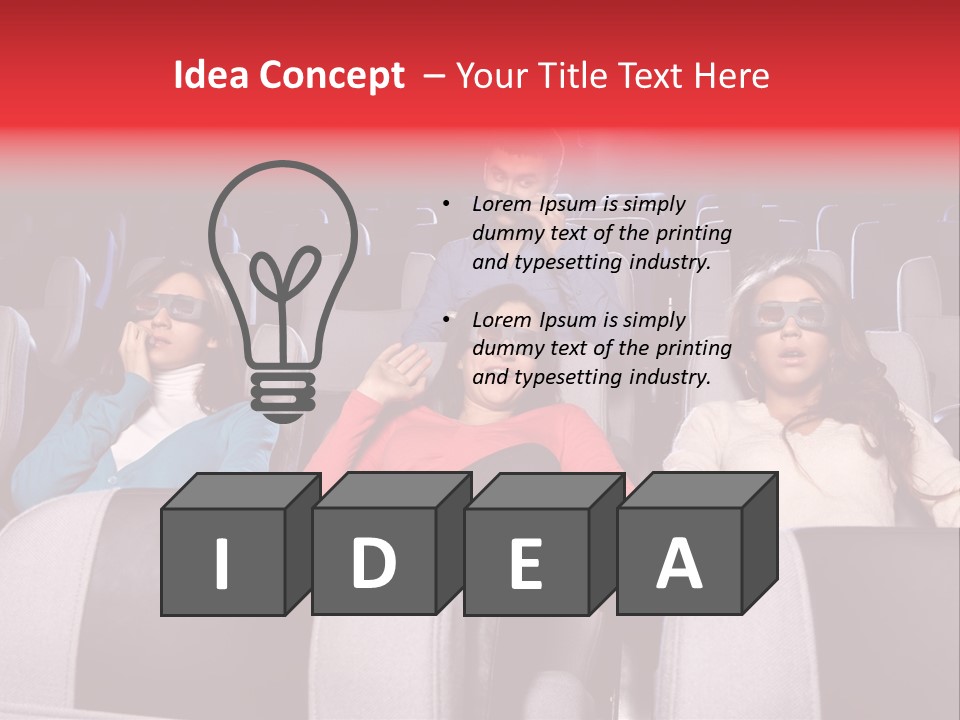 Female Young Indoors PowerPoint Template