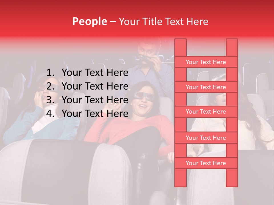 Female Young Indoors PowerPoint Template