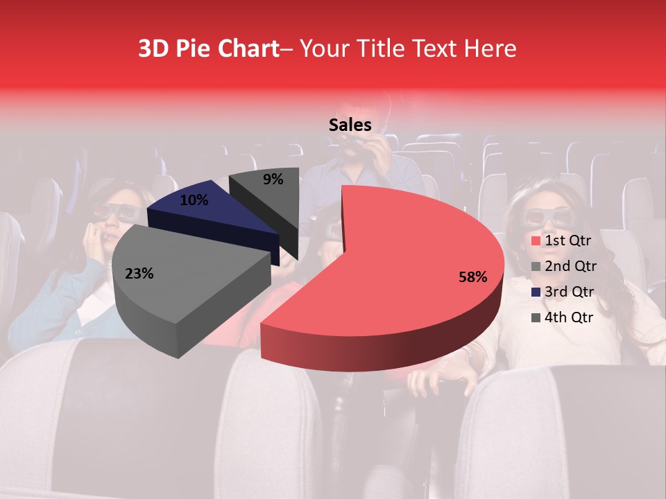 Female Young Indoors PowerPoint Template