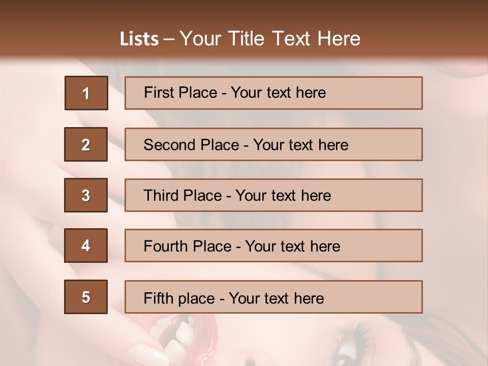Beautiful Lips PowerPoint Template