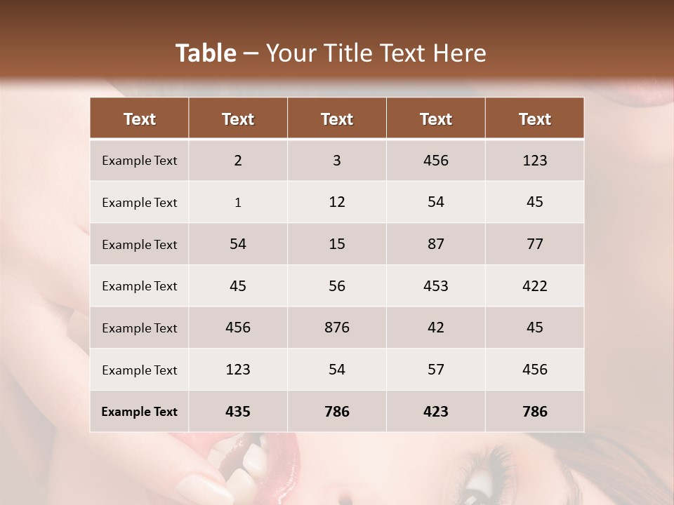 Beautiful Lips PowerPoint Template