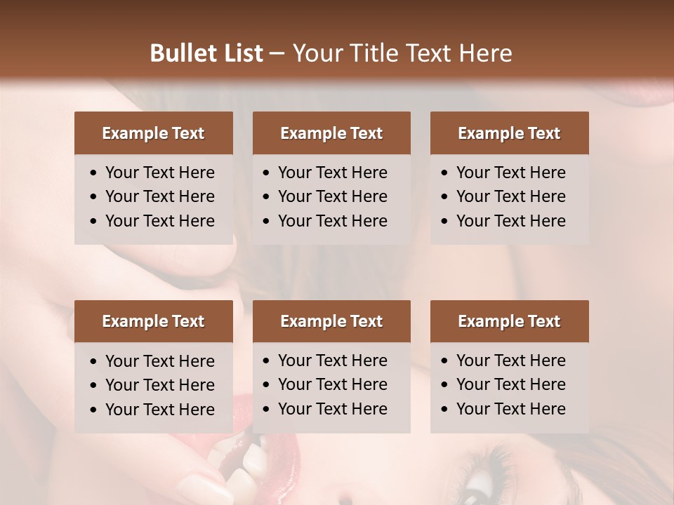 Beautiful Lips PowerPoint Template