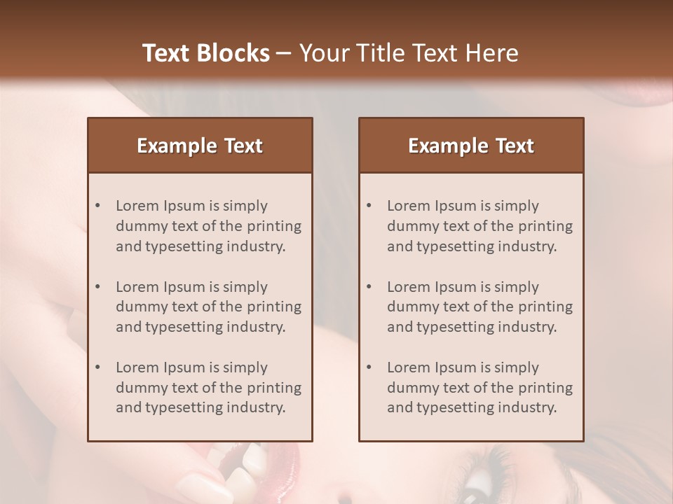 Beautiful Lips PowerPoint Template