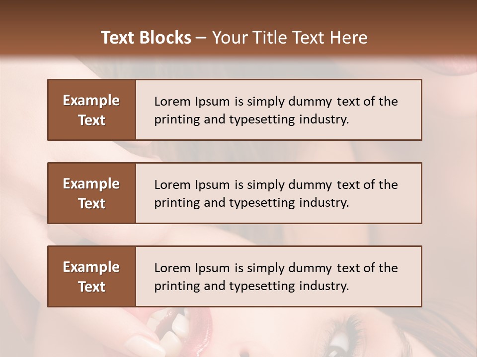 Beautiful Lips PowerPoint Template