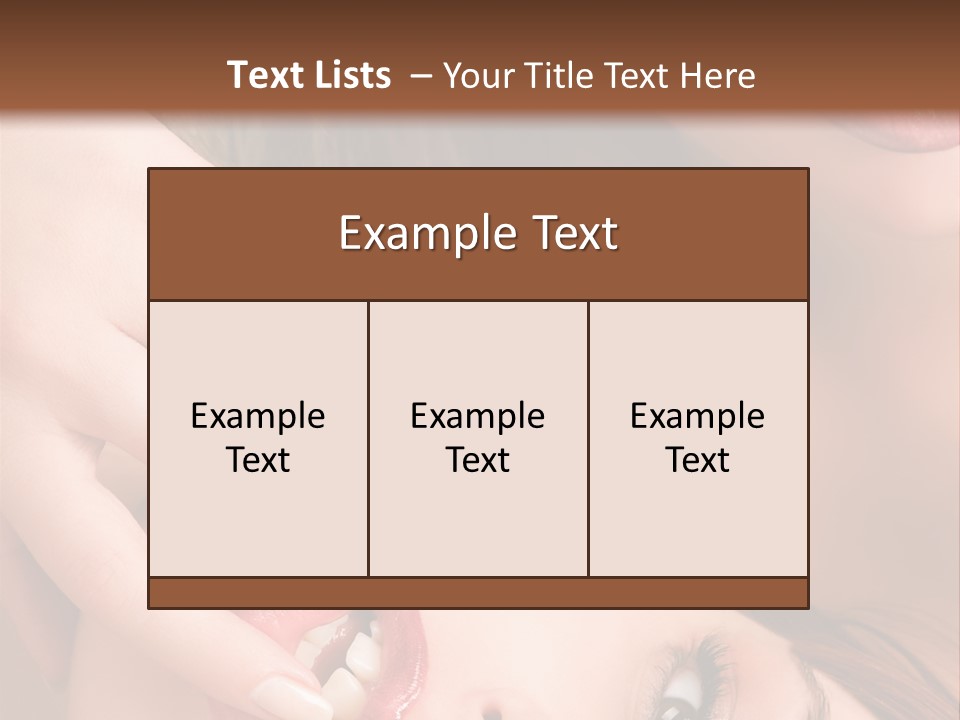 Beautiful Lips PowerPoint Template