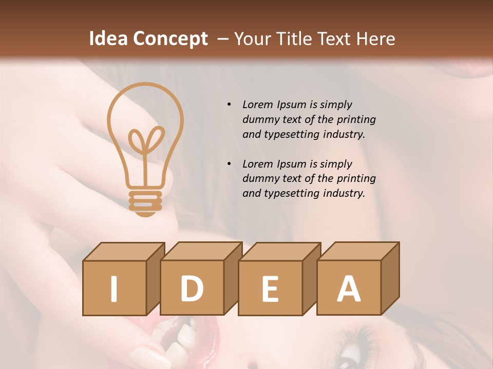 Beautiful Lips PowerPoint Template