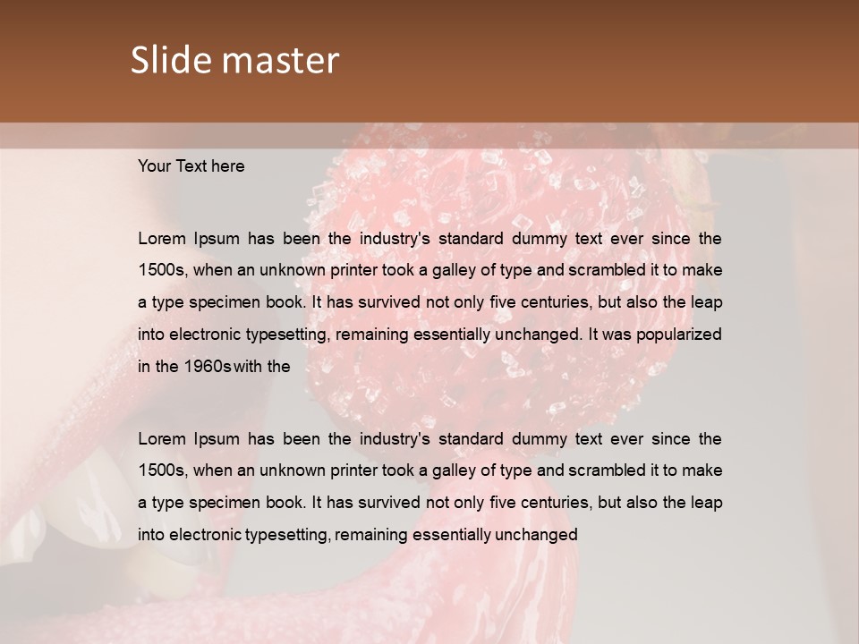 Strawberry PowerPoint Template