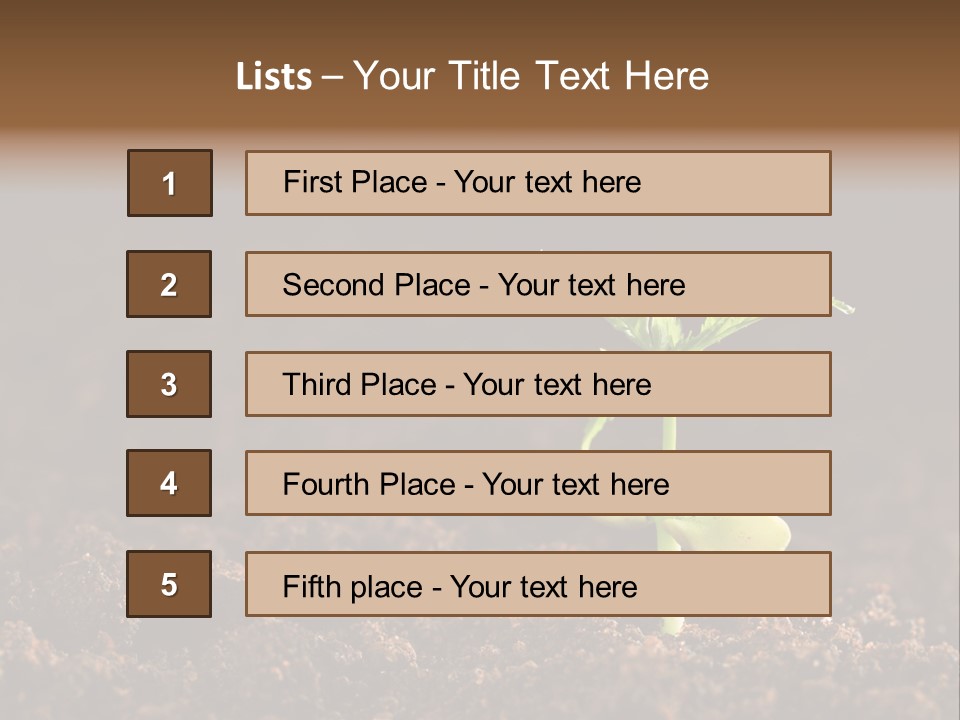 Growing Seeds PowerPoint Template