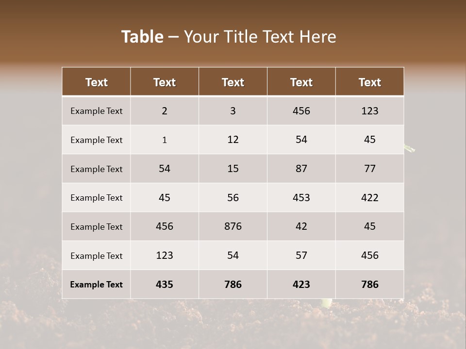 Growing Seeds PowerPoint Template