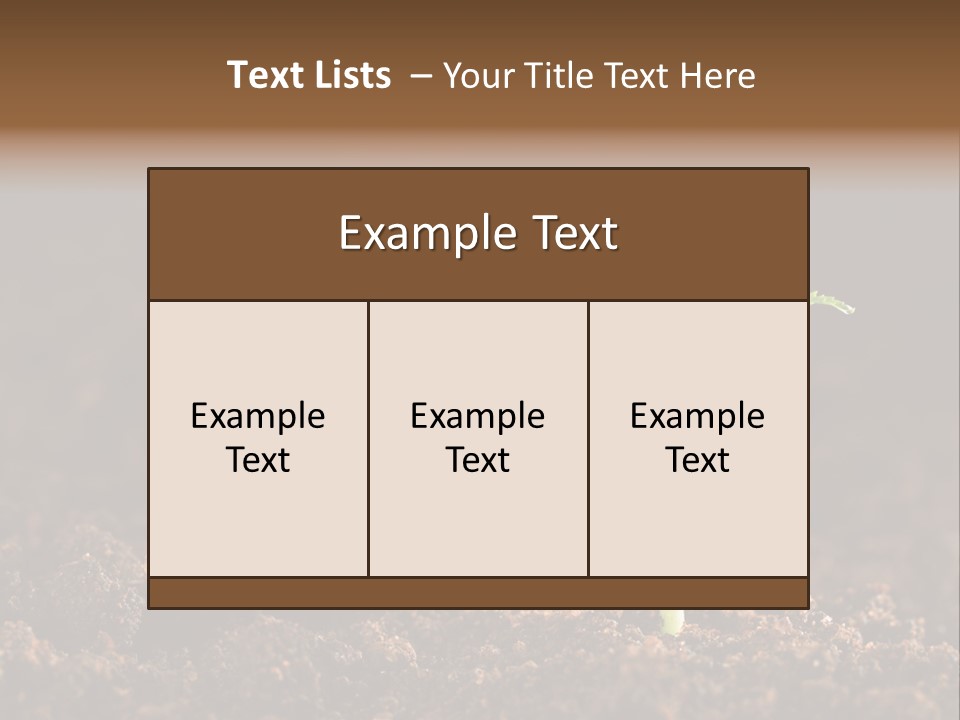 Growing Seeds PowerPoint Template