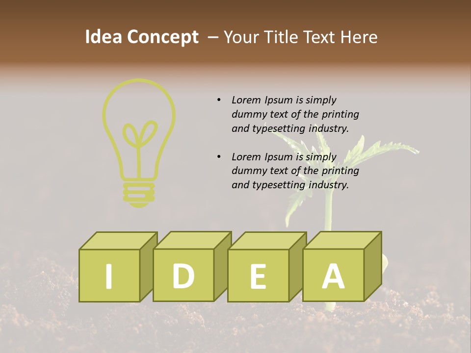 Growing Seeds PowerPoint Template