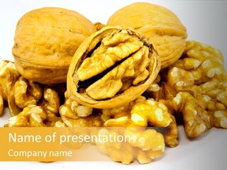 Free Clip Art Walnuts PowerPoint Template