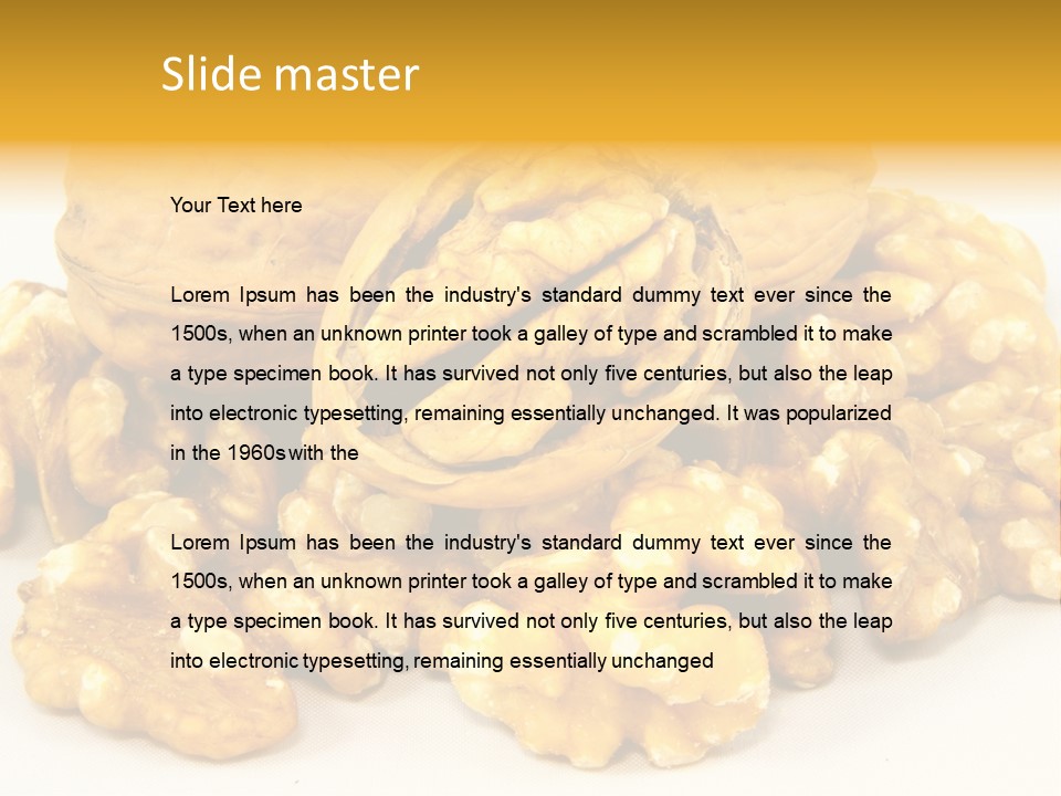 Free Clip Art Walnuts PowerPoint Template