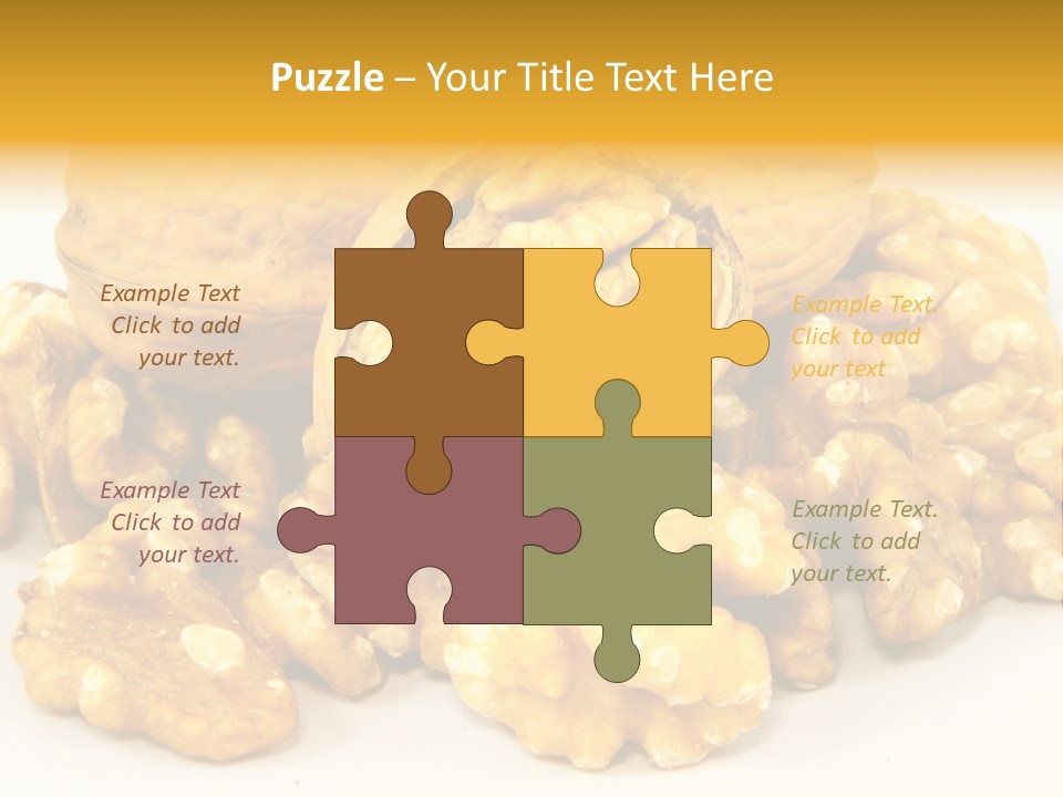 Free Clip Art Walnuts PowerPoint Template