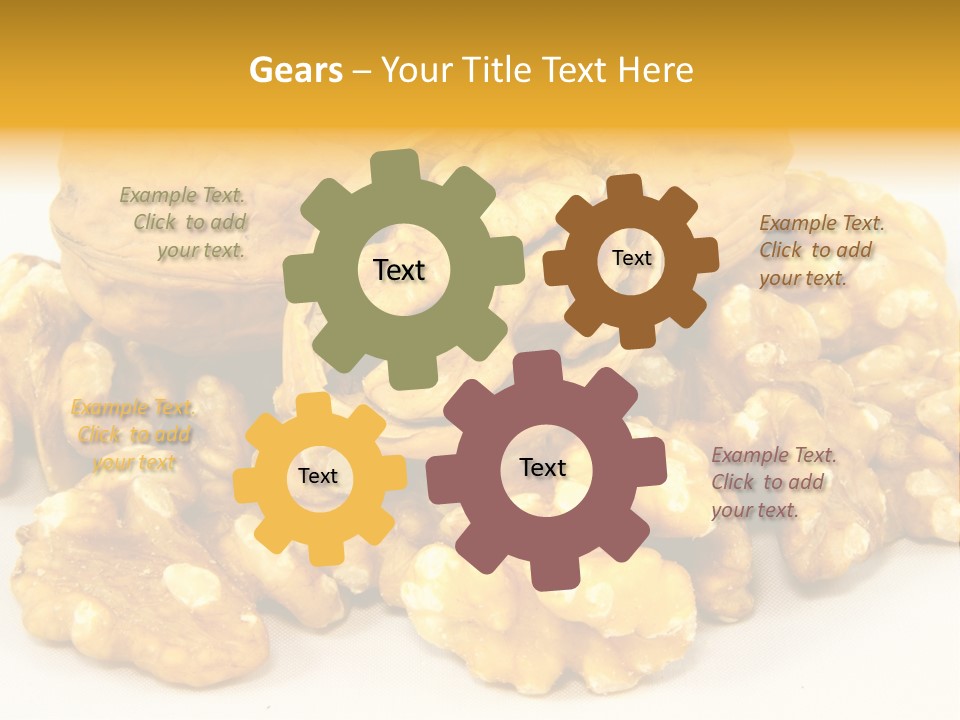 Free Clip Art Walnuts PowerPoint Template