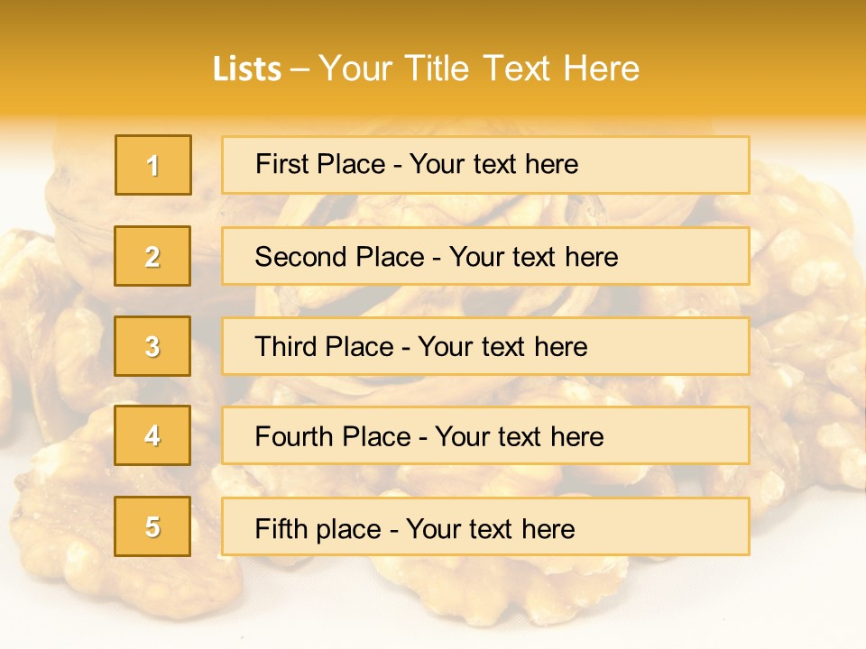 Free Clip Art Walnuts PowerPoint Template