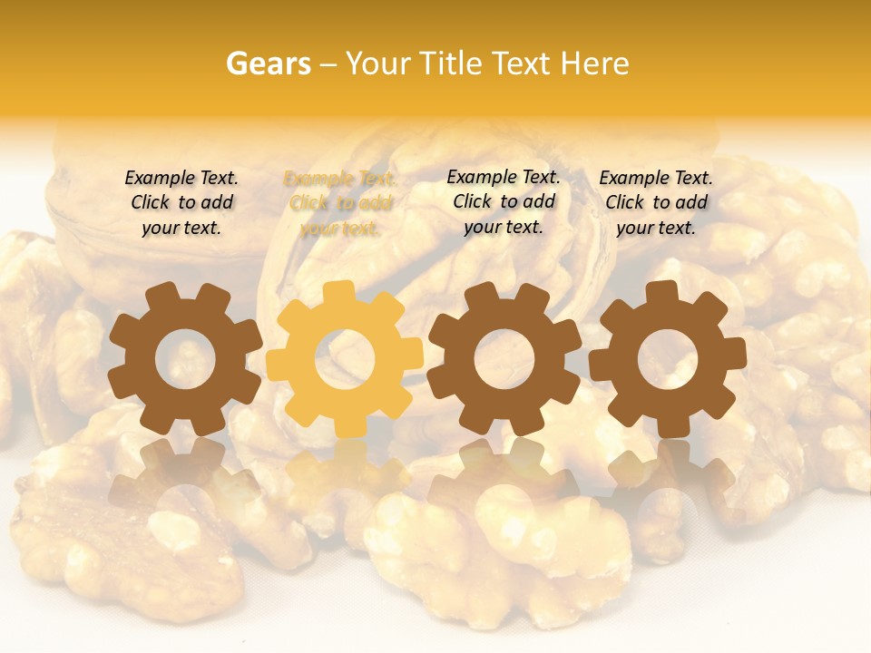 Free Clip Art Walnuts PowerPoint Template