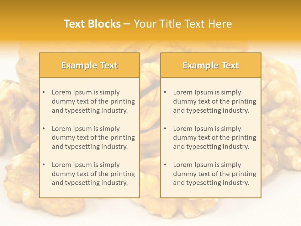 Free Clip Art Walnuts PowerPoint Template