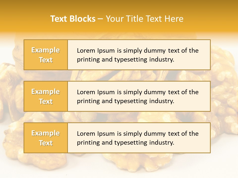 Free Clip Art Walnuts PowerPoint Template