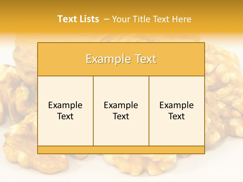 Free Clip Art Walnuts PowerPoint Template