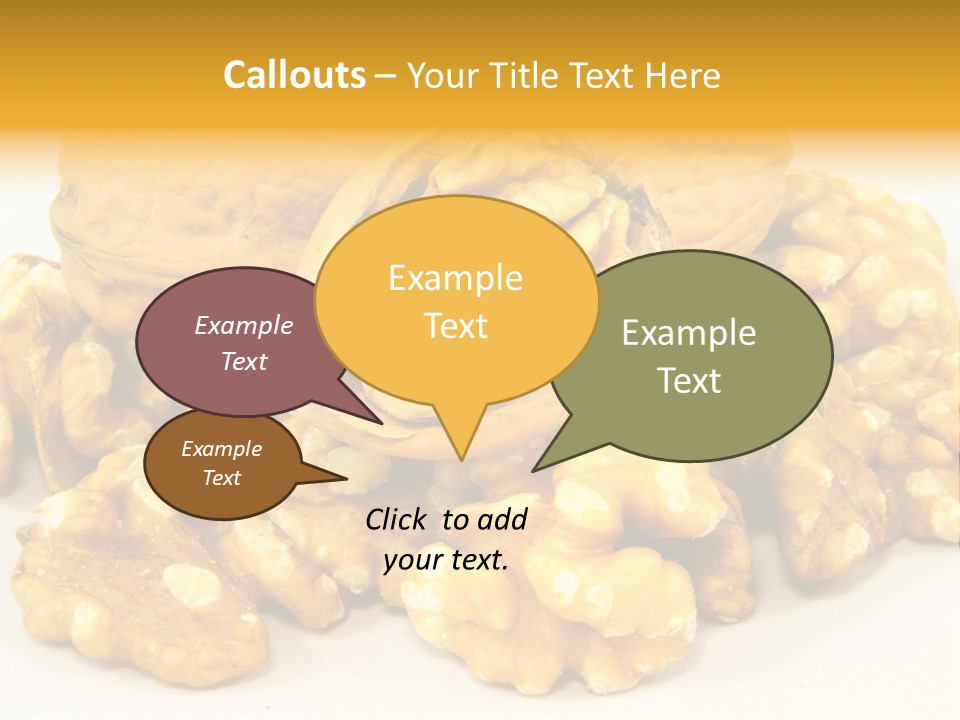 Free Clip Art Walnuts PowerPoint Template