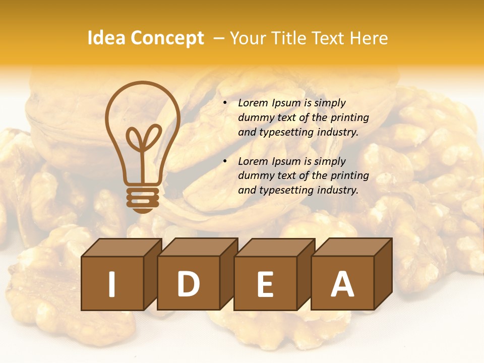 Free Clip Art Walnuts PowerPoint Template