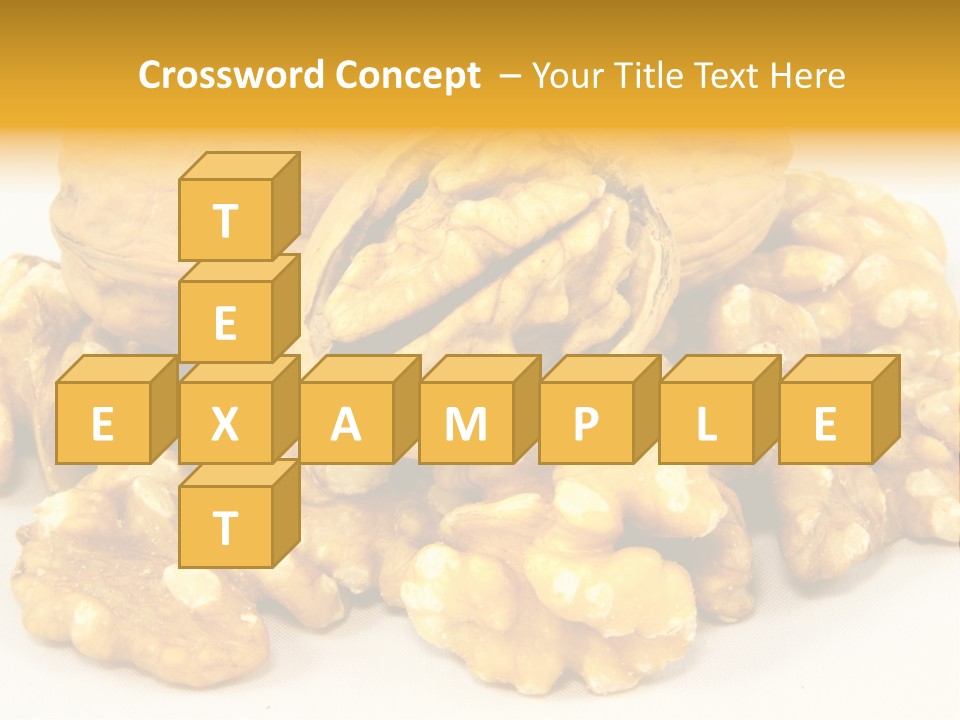 Free Clip Art Walnuts PowerPoint Template