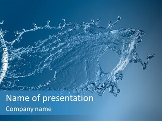 Thirsty Sparks Isolated PowerPoint Template