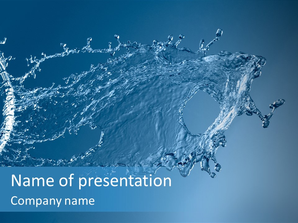 Thirsty Sparks Isolated PowerPoint Template