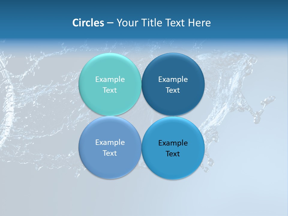 Thirsty Sparks Isolated PowerPoint Template