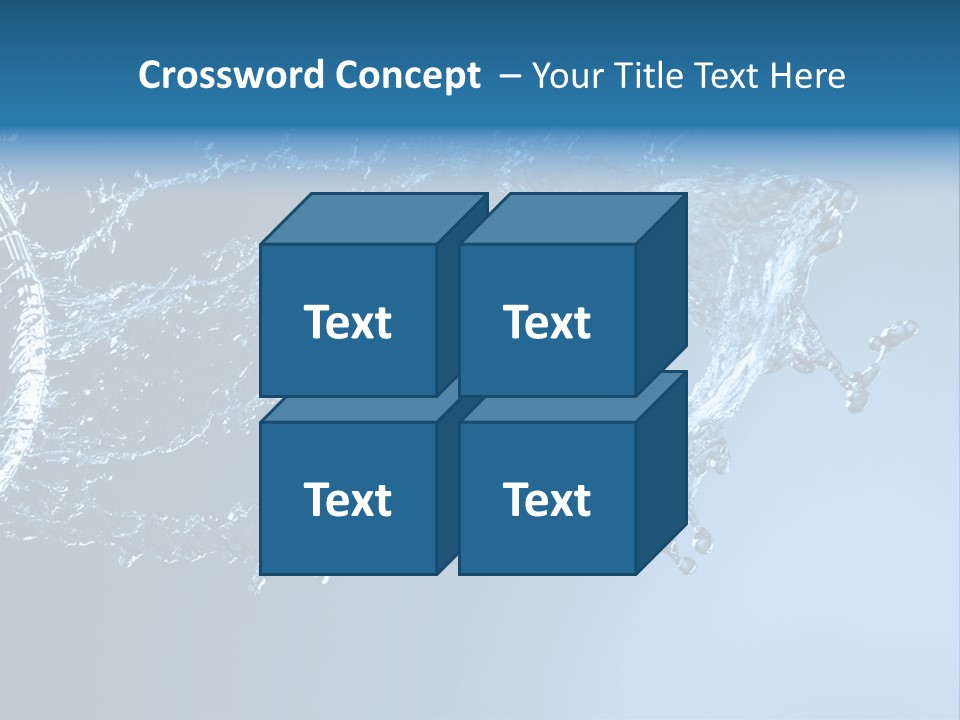Thirsty Sparks Isolated PowerPoint Template