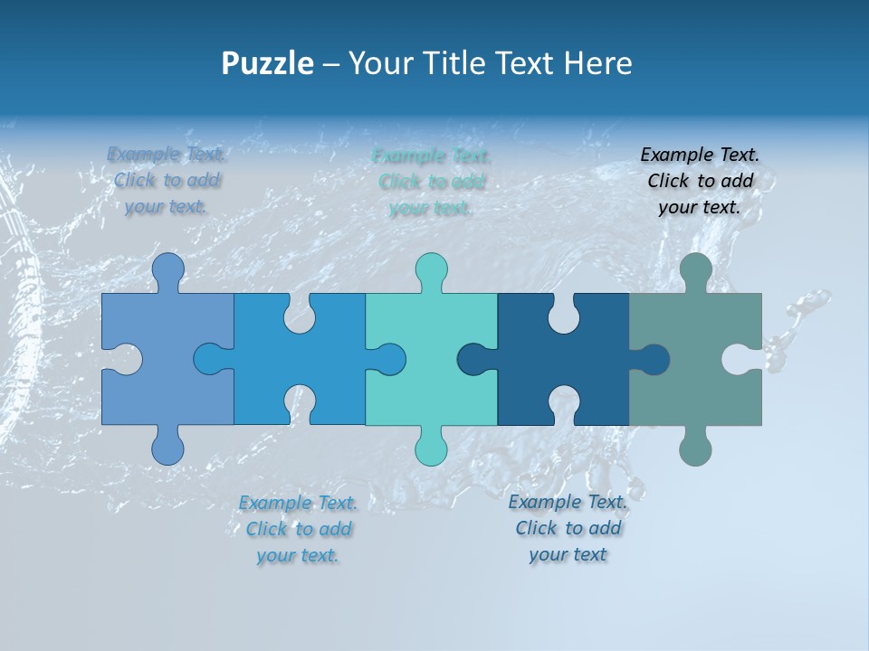 Thirsty Sparks Isolated PowerPoint Template