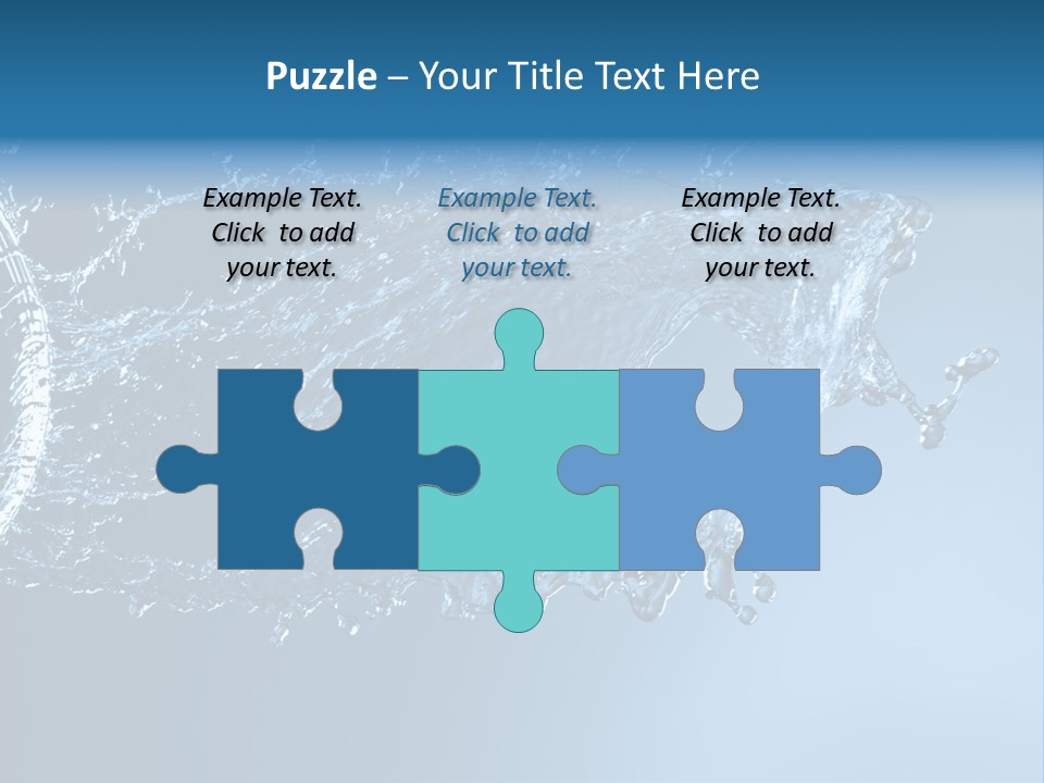 Thirsty Sparks Isolated PowerPoint Template