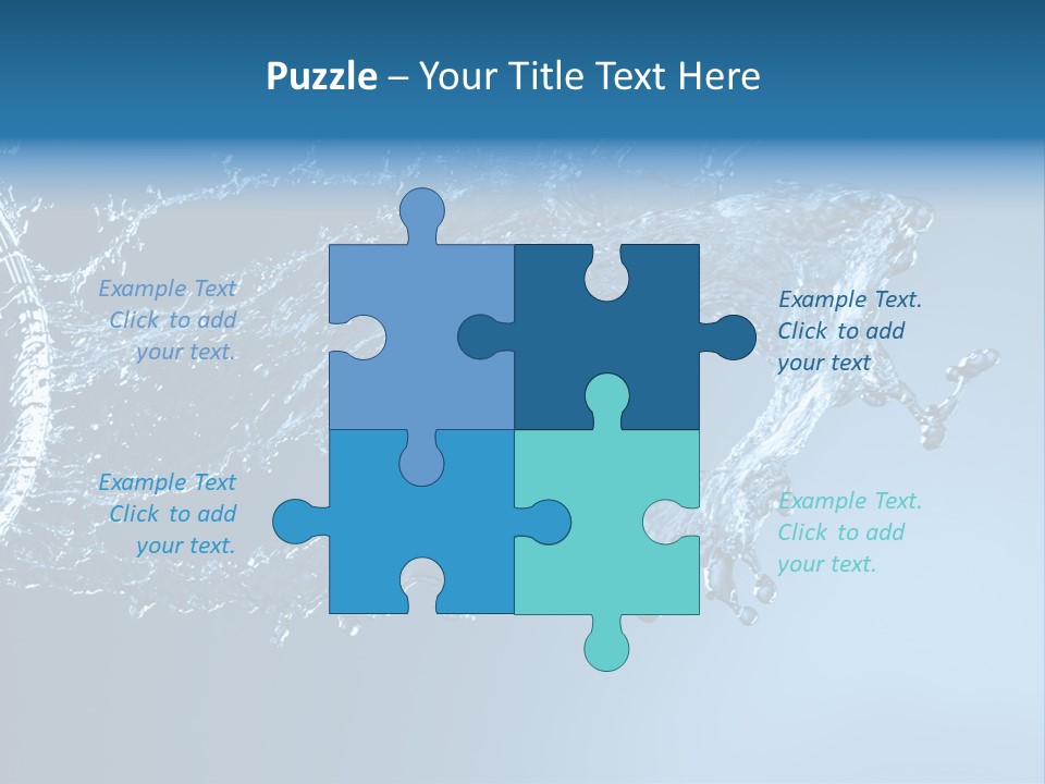 Thirsty Sparks Isolated PowerPoint Template