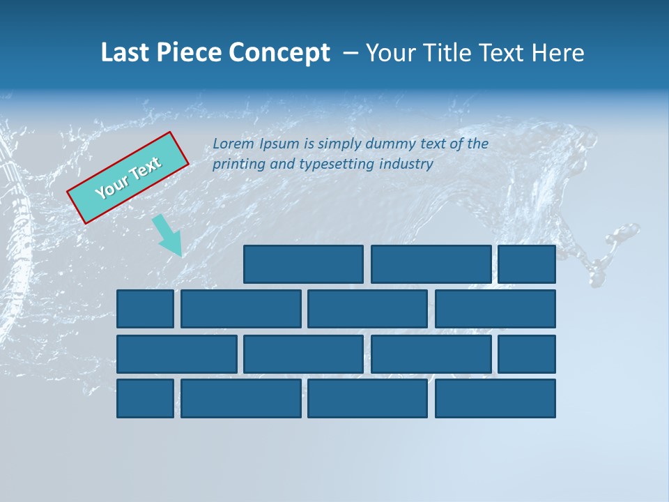 Thirsty Sparks Isolated PowerPoint Template