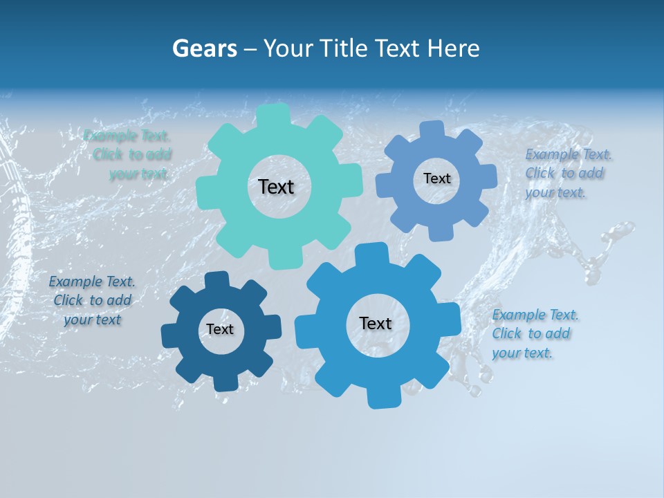 Thirsty Sparks Isolated PowerPoint Template