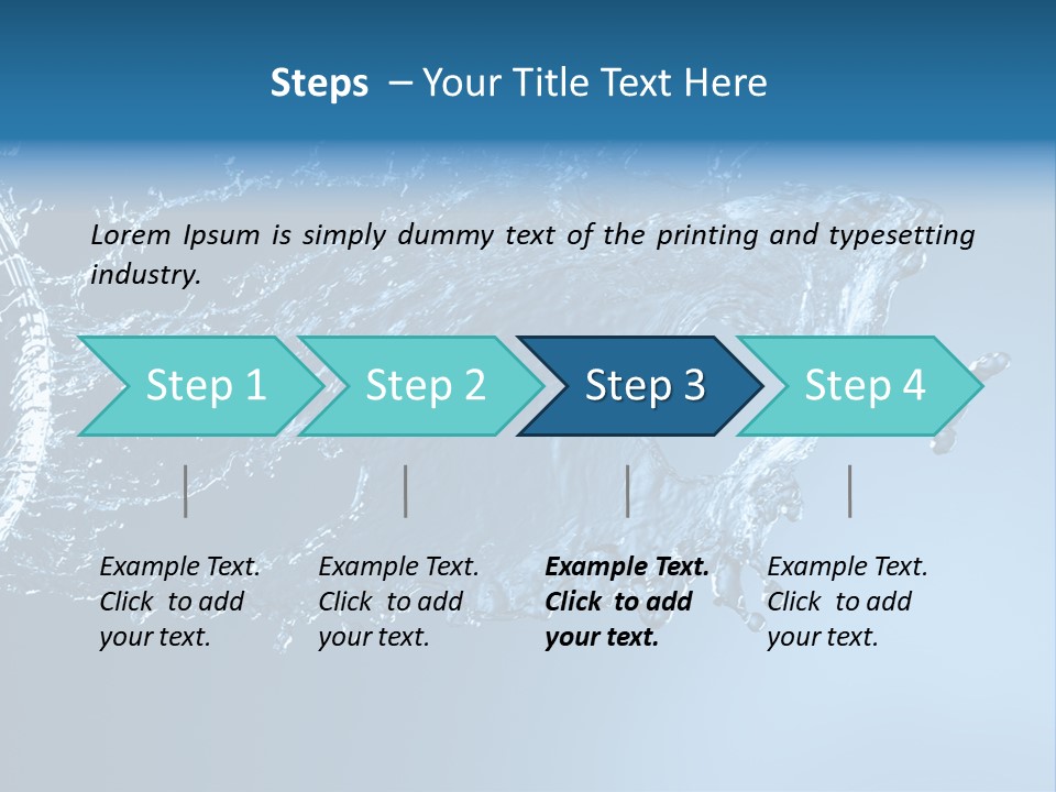 Thirsty Sparks Isolated PowerPoint Template