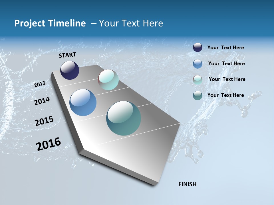 Thirsty Sparks Isolated PowerPoint Template