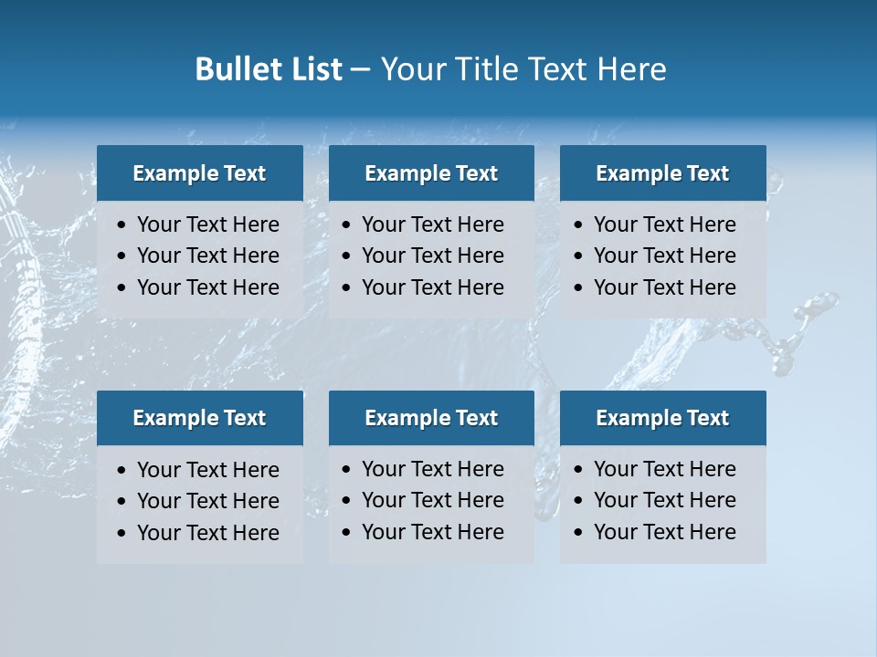 Thirsty Sparks Isolated PowerPoint Template