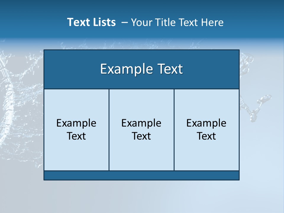Thirsty Sparks Isolated PowerPoint Template