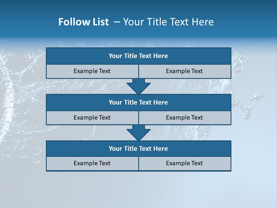 Thirsty Sparks Isolated PowerPoint Template