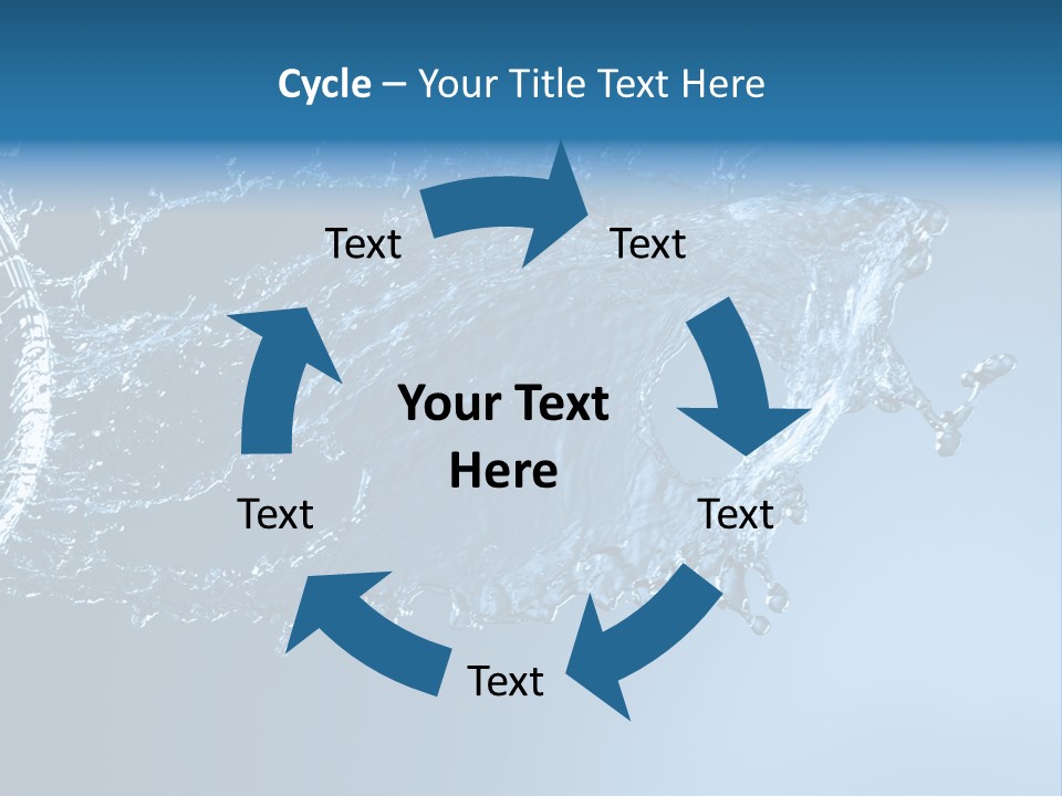 Thirsty Sparks Isolated PowerPoint Template