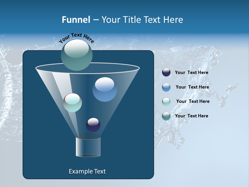 Thirsty Sparks Isolated PowerPoint Template