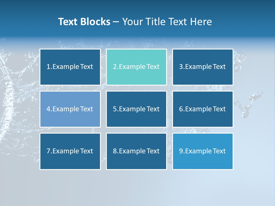 Thirsty Sparks Isolated PowerPoint Template