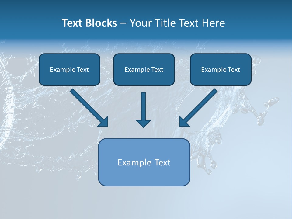 Thirsty Sparks Isolated PowerPoint Template