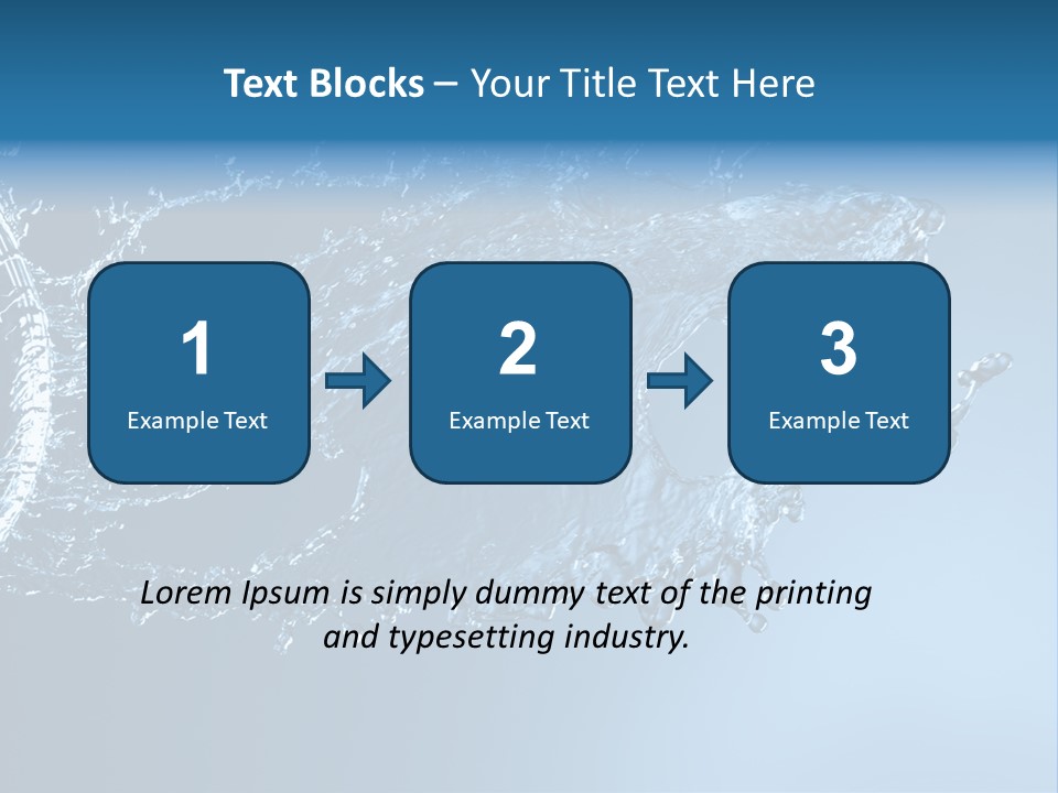 Thirsty Sparks Isolated PowerPoint Template
